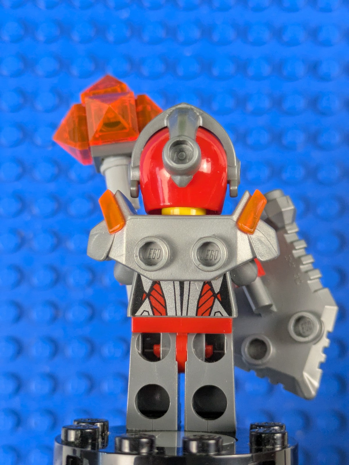 Lego NEXO KNIGHTS: Macy Halbert - Flat Silver Visor nex016 Set 70323
