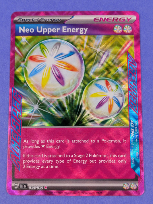 Neo Upper Energy - 162/162 - ACE SPEC Rare Temporal Forces - Pokemon Card - NM