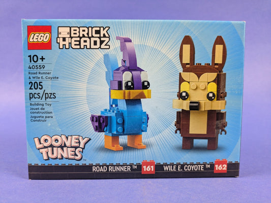 Lego BrickHeadz: Looney Tunes: Road Runner & Wile E. Coyote Set 40559 BRAND NEW