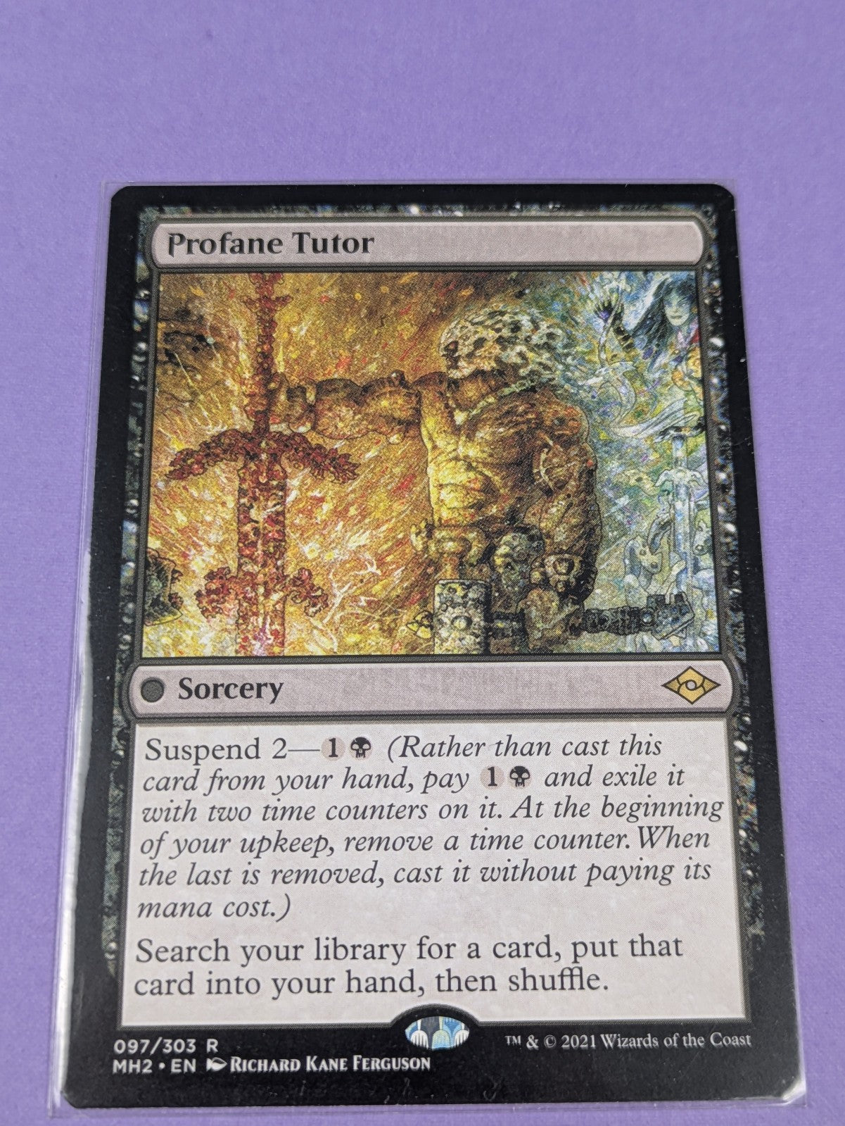 MTG Magic: Modern Horizons 2: Profane Tutor #097/303 Rare - NM