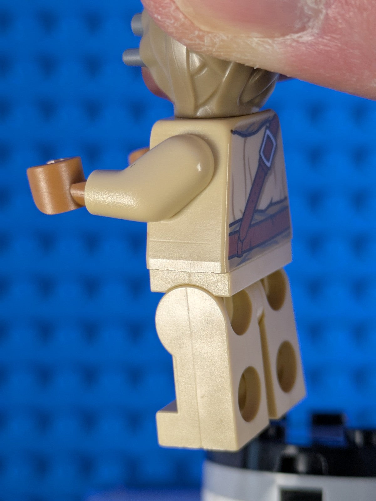 Lego Star Wars: Tusken Raider - Dark Tan Head with Spikes (2X) sw1074 Set 75265