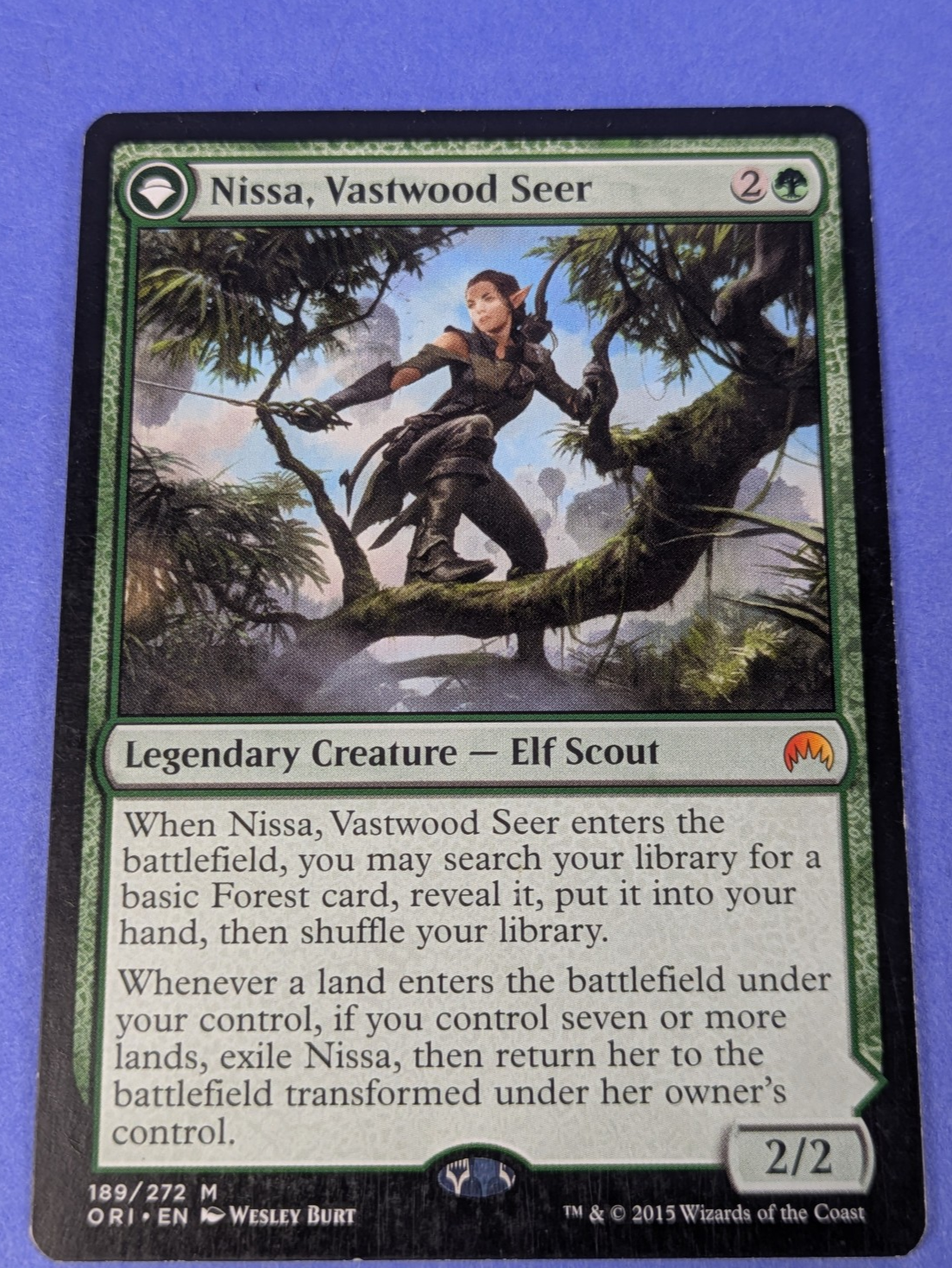 MTG: Magic Origins: Nissa, Vastwood Seer / Nissa, Sage Animist 189/272 Mythic LP