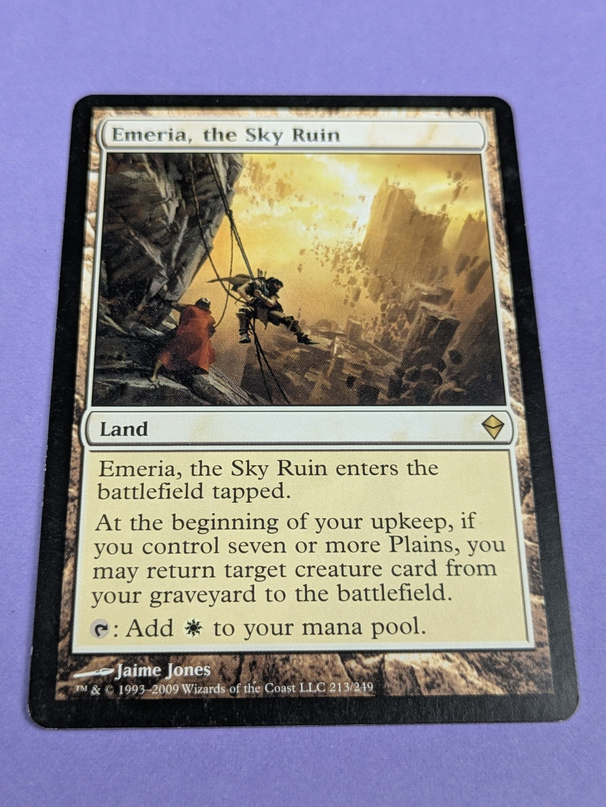 MTG Magic: Zendikar: Emeria, the Sky Ruin #213/249 Rare - LP