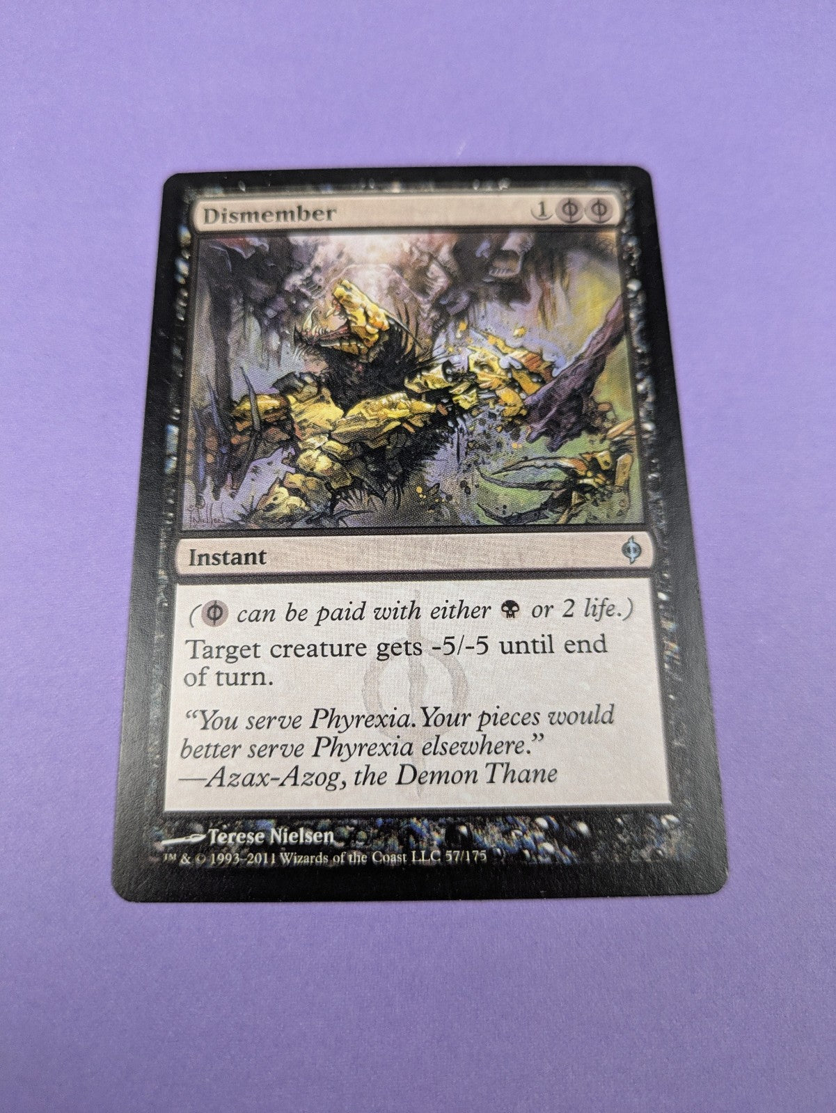 MTG Magic: New Phyrexia: Dismember #57/175 Uncommon - NM