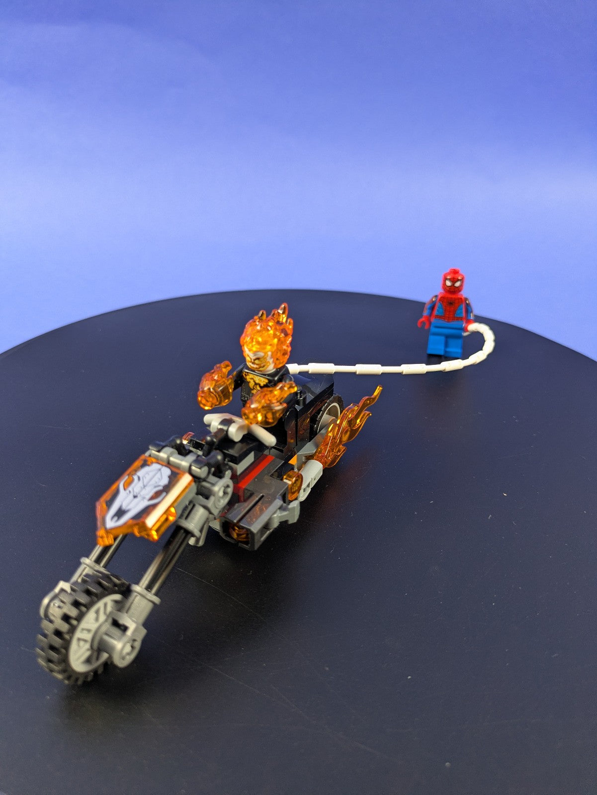 LEGO Super Heroes Spider-Man vs. Ghost Rider Motorcycle 76335 Complete Pre-Owned