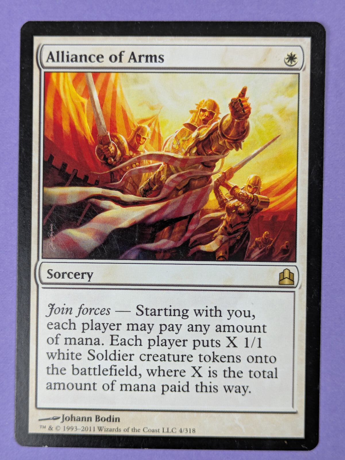MTG Magic The Gathering: Commander 2011: Alliance of Arms #4/318 Rare - NM
