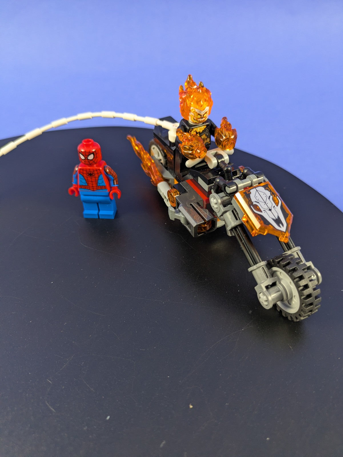 LEGO Super Heroes Spider-Man vs. Ghost Rider Motorcycle 76335 Complete Pre-Owned