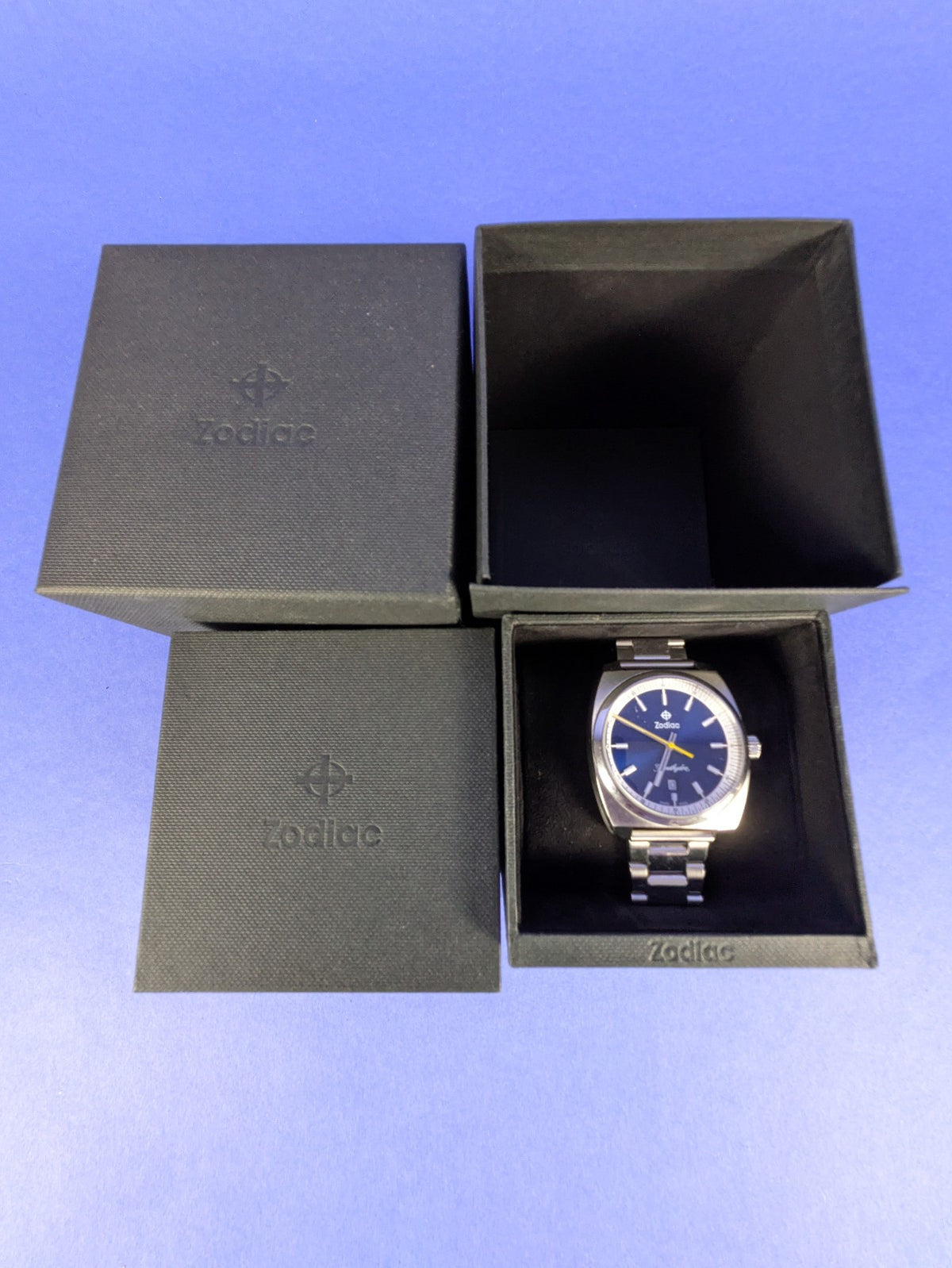 ZODIAC Grandhydra Quartz ZO9950 Stainless Steel Men's Watch with Box