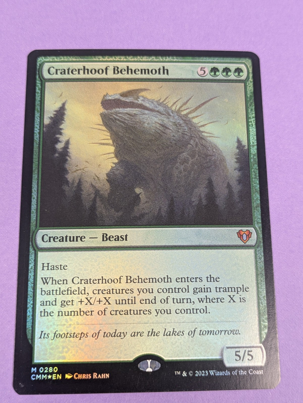 MTG Magic: Commander Masters: Craterhoof Behemoth #0280 Mythic - NM