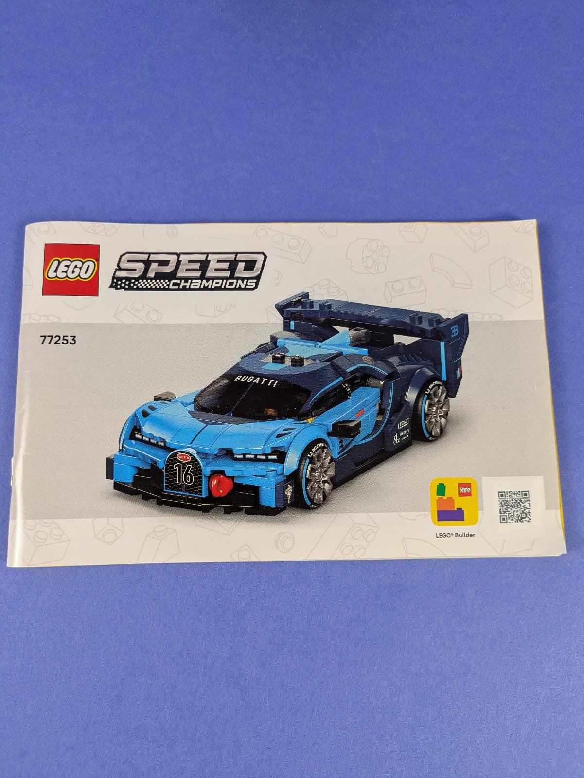 Lego SPEED CHAMPIONS: Bugatti Vision Gran Turismo Set 77253 Complete Set