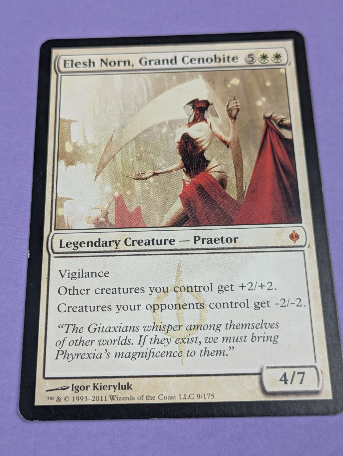 MTG Magic: New Phyrexia: Elesh Norn, Grand Cenobite #9/175 Mythic - LP