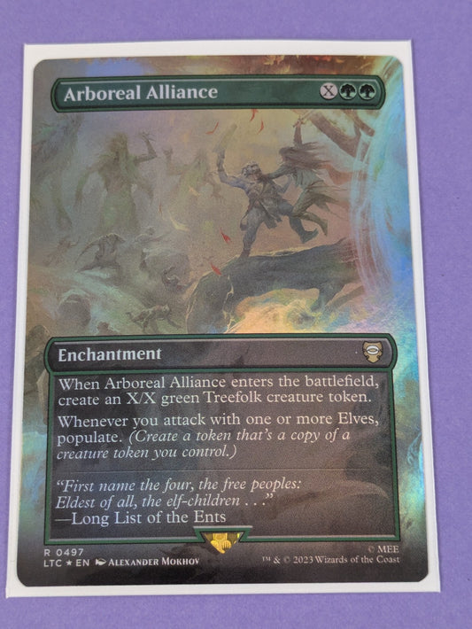 MTG: The Lord of the Rings: Arboreal Alliance Borderless Foil #0497 Rare - NM