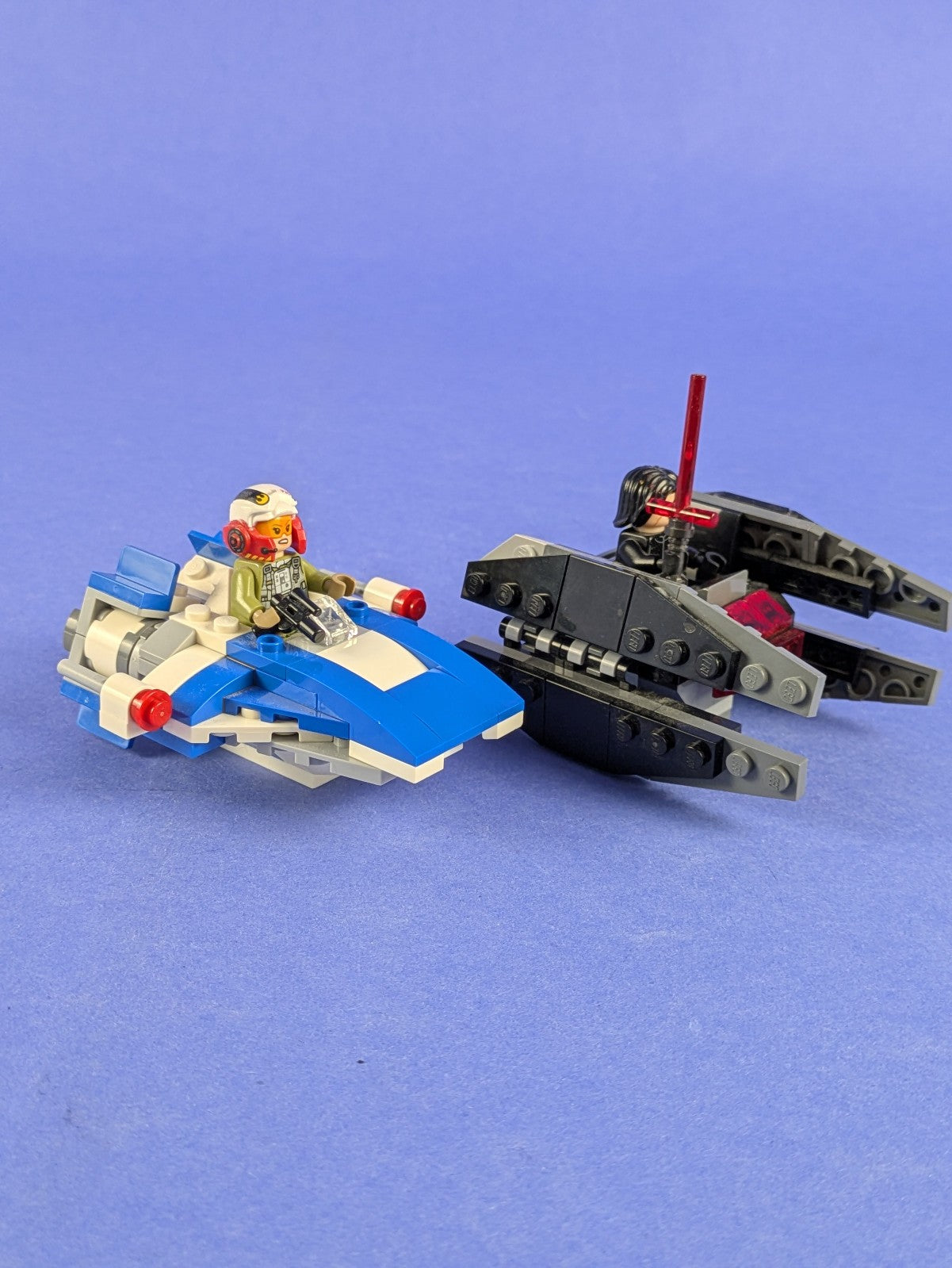 LEGO Star Wars A-Wing vs. TIE Silencer Microfighters 75196 Incomplete Pre-Owned