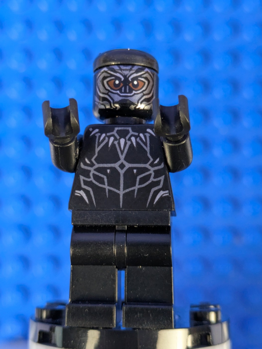 Lego Super Heroes: Black Panther - Reddish Brown Eyes sh0466 Sets 76103, 76100