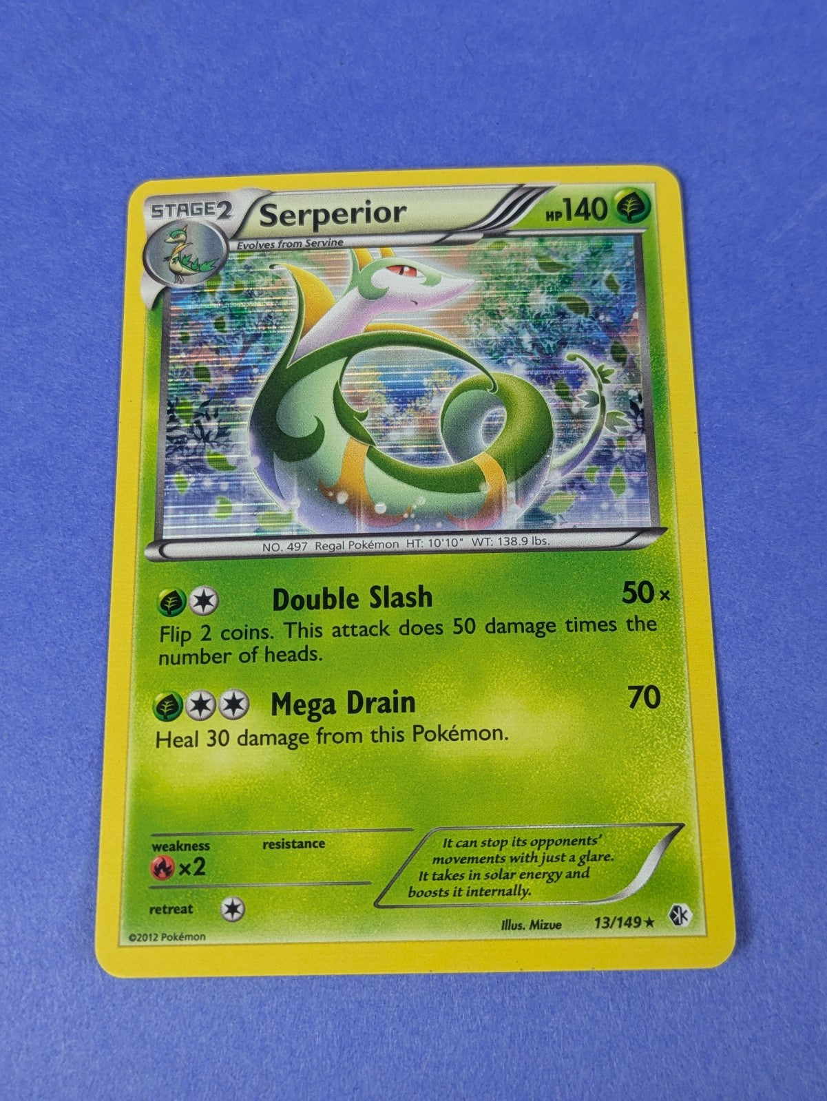 Serperior - 13/149 - Rare Boundaries Crossed - Pokemon Card - LP