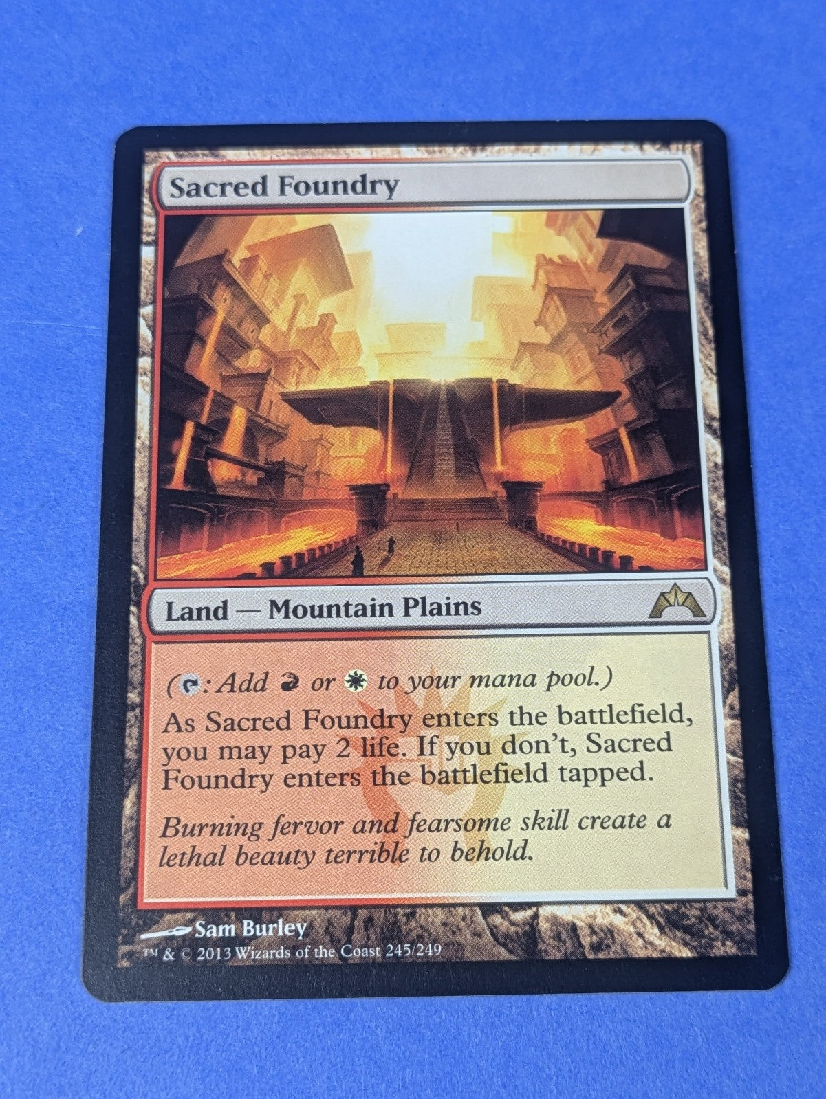 MTG Magic: Gatecrash: Sacred Foundry #245/249 Rare - NM