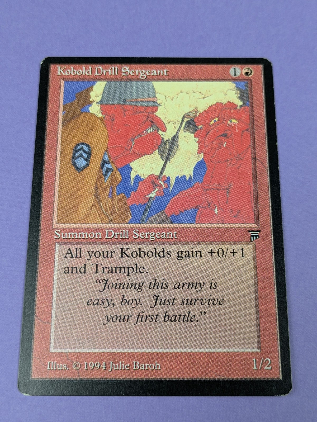 MTG Magic the Gathering: Legends: Kobold Drill Sergeant #154 Uncommon - LP