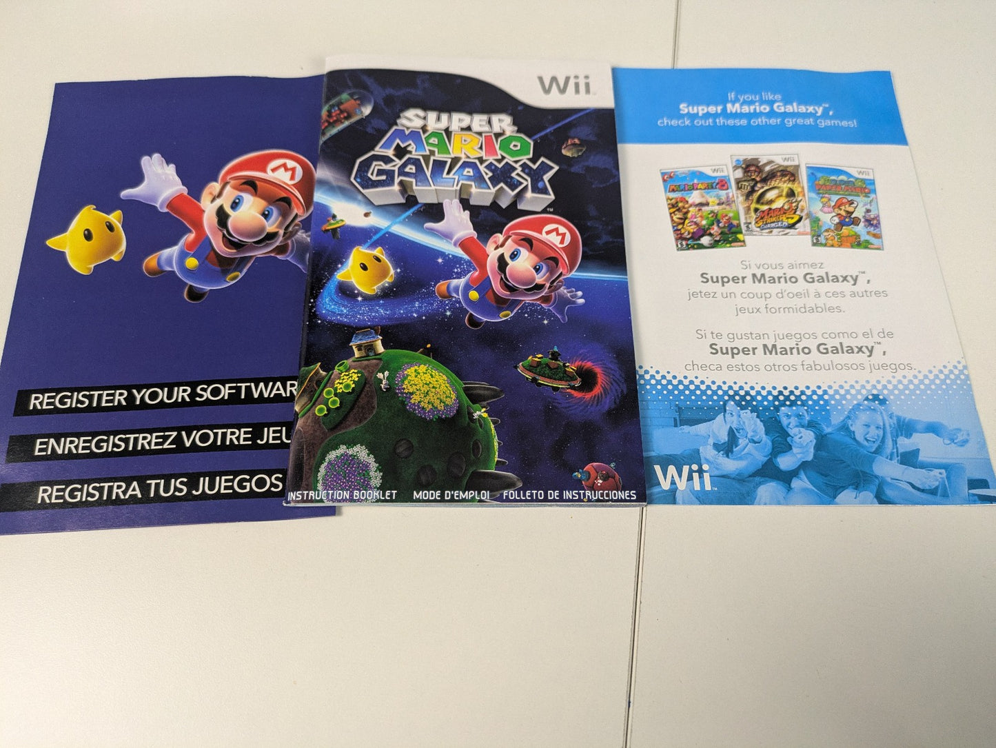 Super Mario Galaxy (Nintendo Wii, 2007) CIB
