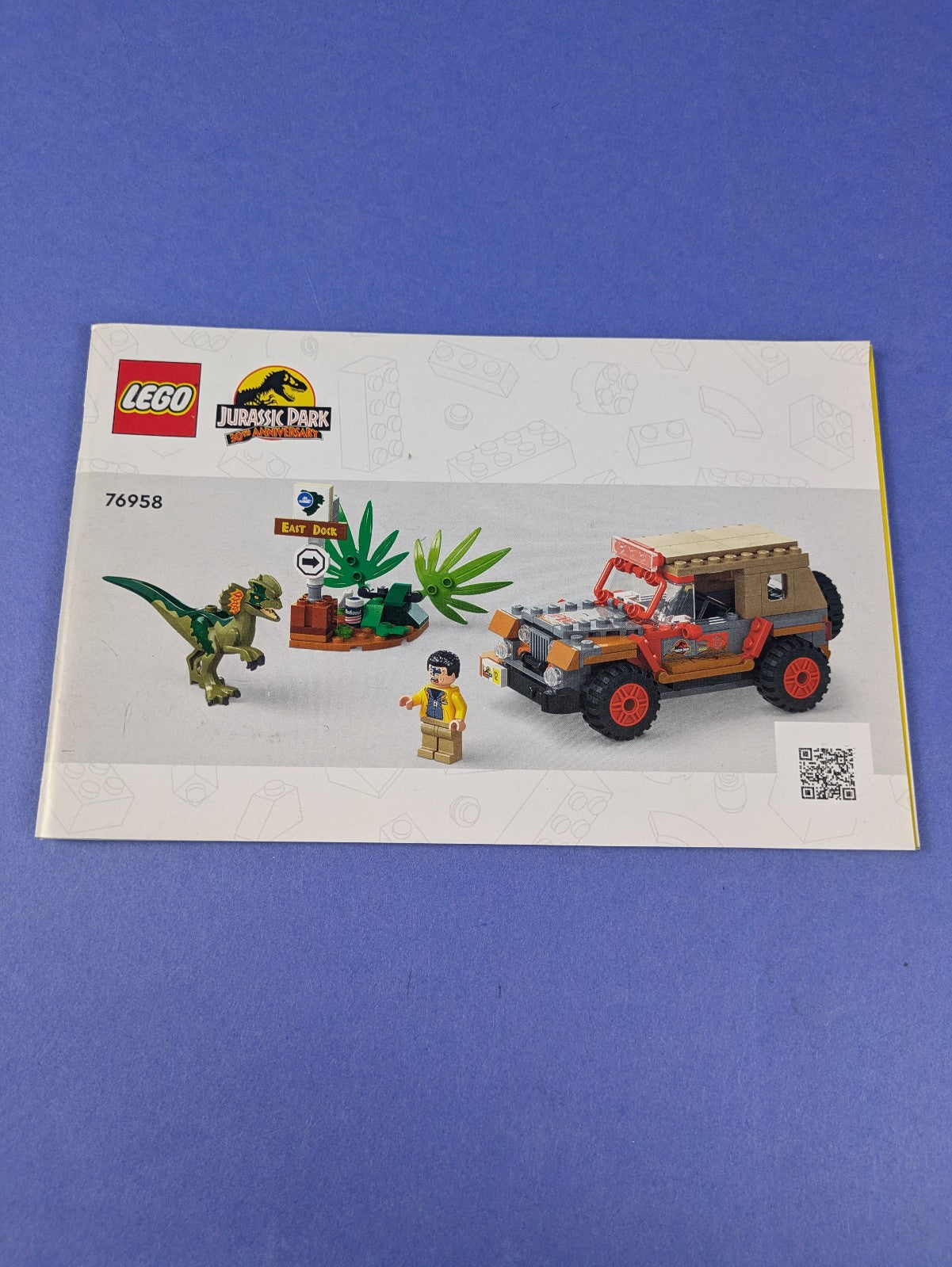 LEGO Jurassic World Dilophosaurus Ambush 76958 Complete Set Pre-Owned