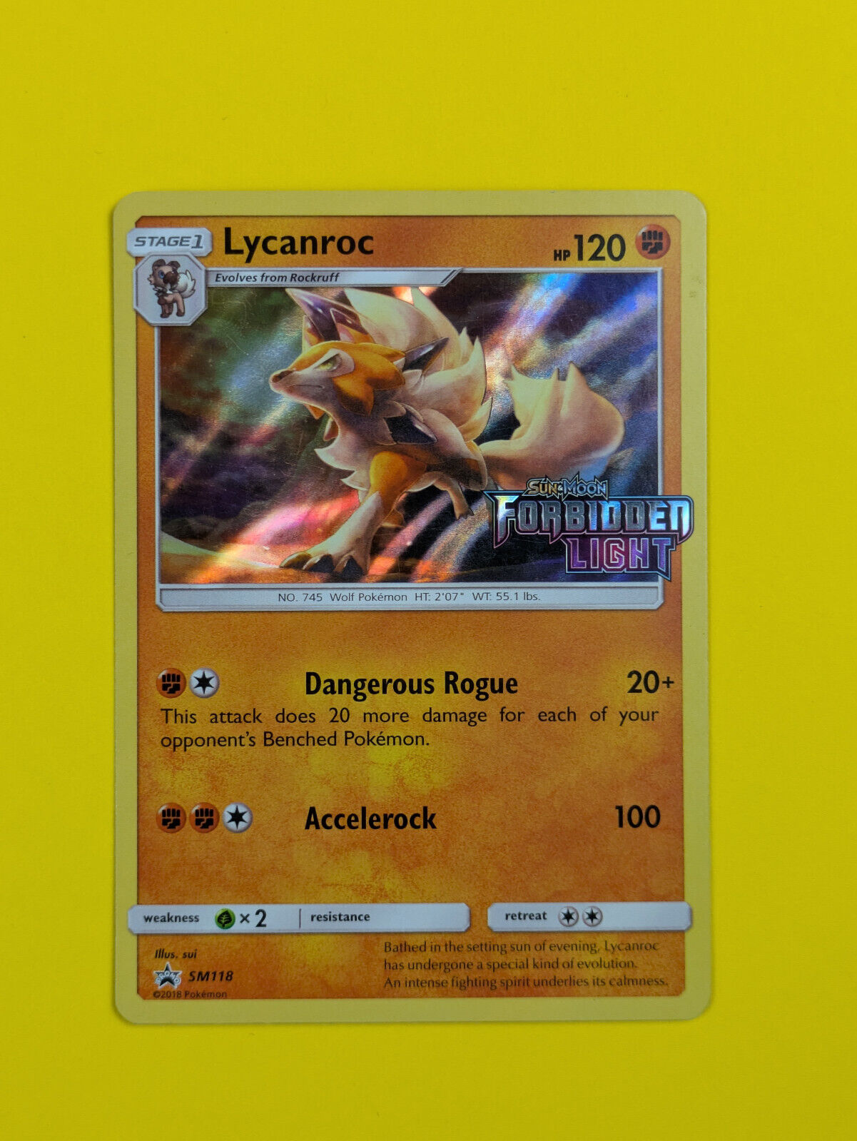 Lycanroc - SM118 - Promo Sun & Moon Promos - Pokemon Card - LP