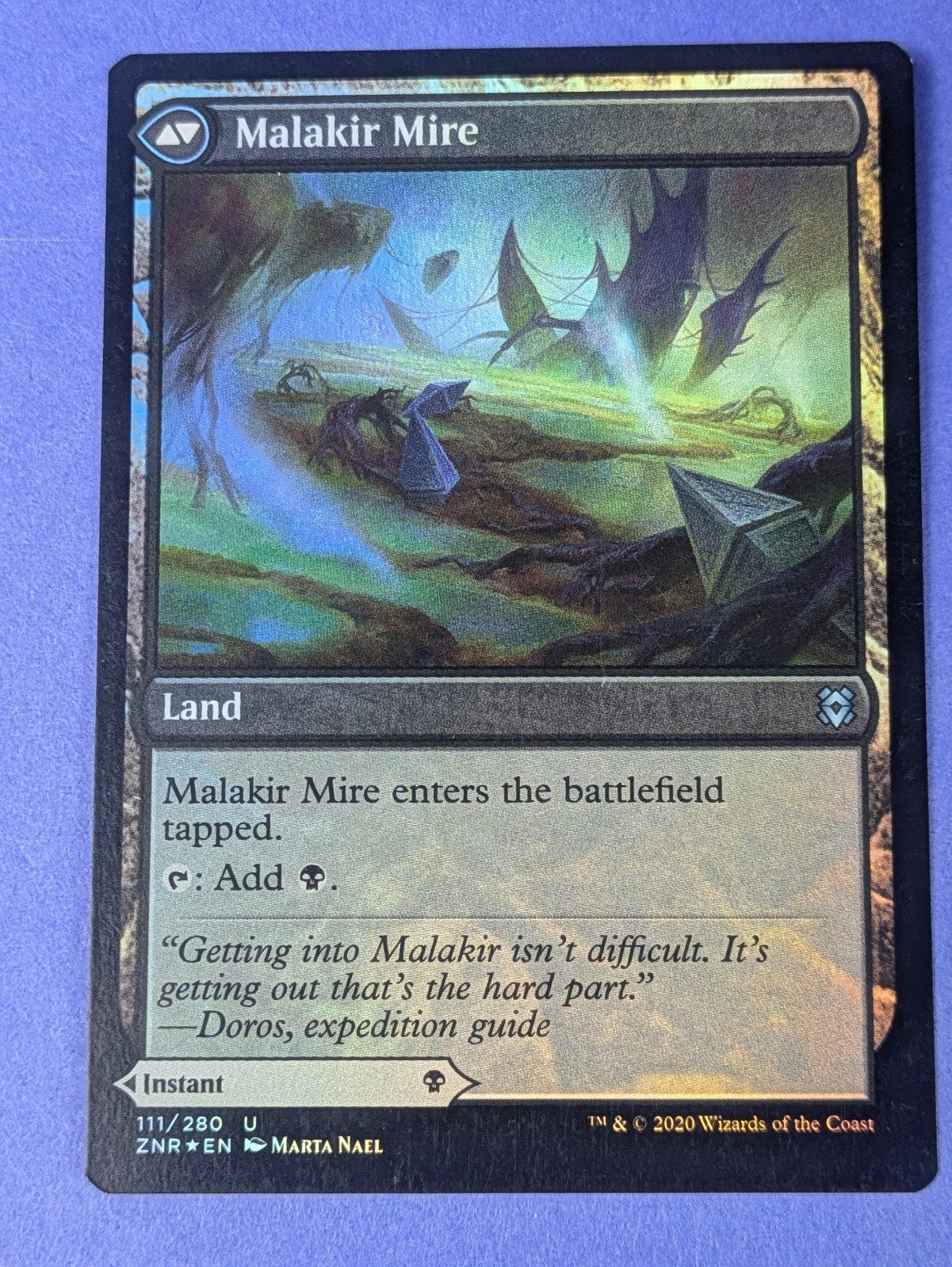 MTG: Zendikar Rising: Malakir Rebirth / Malakir Mire Foil #111/280 Uncommon - NM