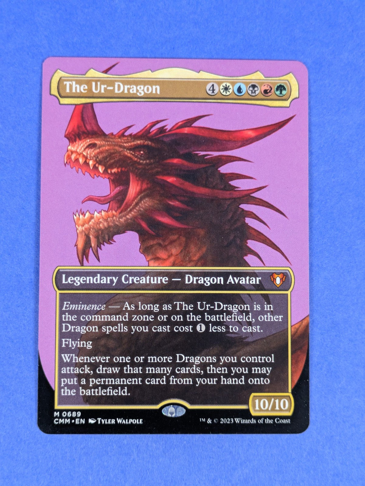 MTG Magic the Gathering: Commander Masters: The Ur-Dragon #0689 Mythic - NM