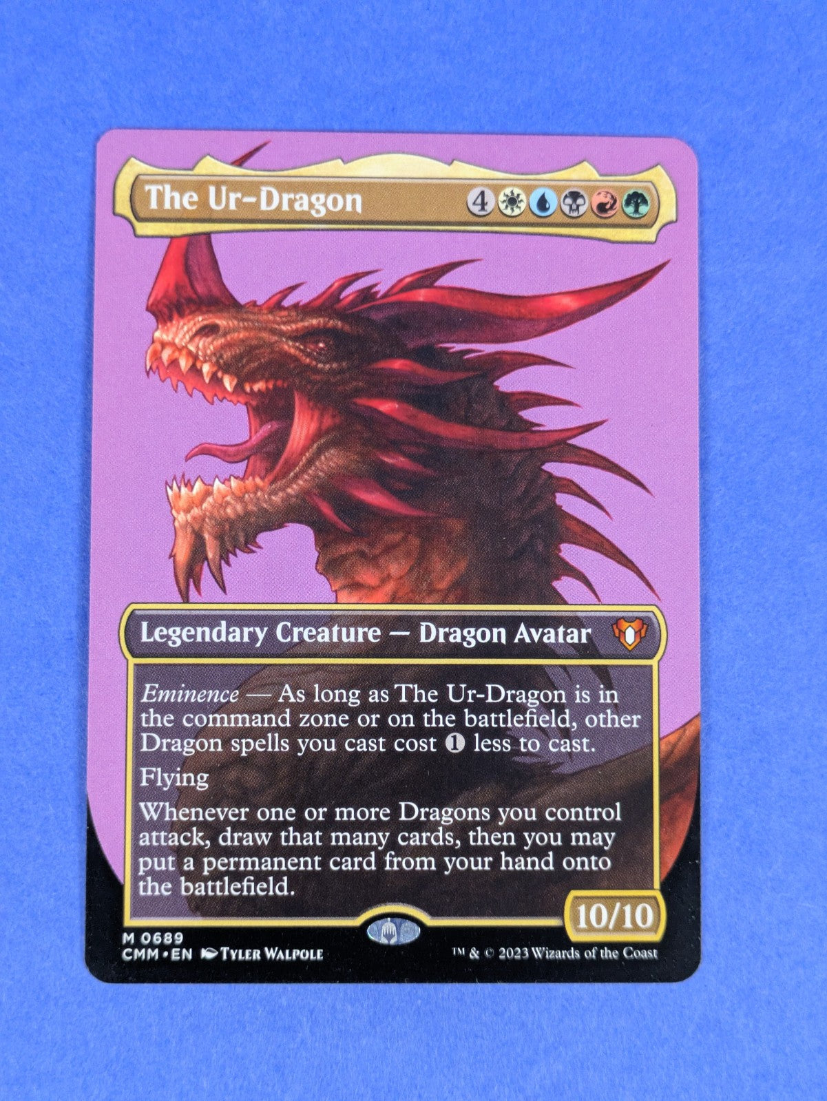 MTG Magic the Gathering: Commander Masters: The Ur-Dragon #0689 Mythic - NM