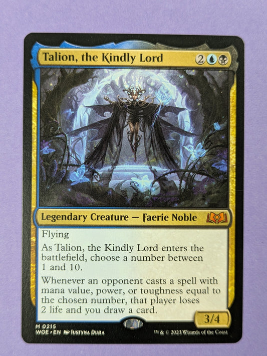 MTG Magic: Wilds of Eldraine: Talion, the Kindly Lord #0215 Mythic - NM