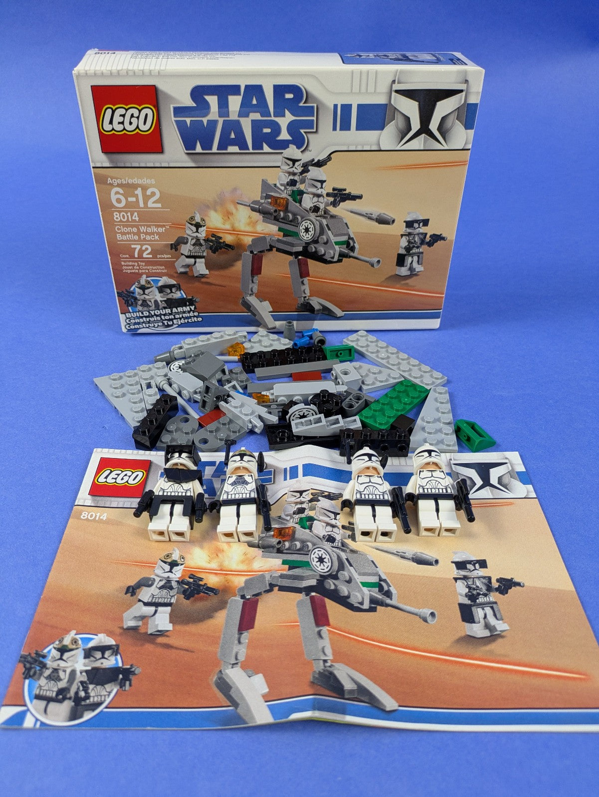 LEGO Star Wars Clone Walker Battle Pack 8014 Complete Set Pre-Owned