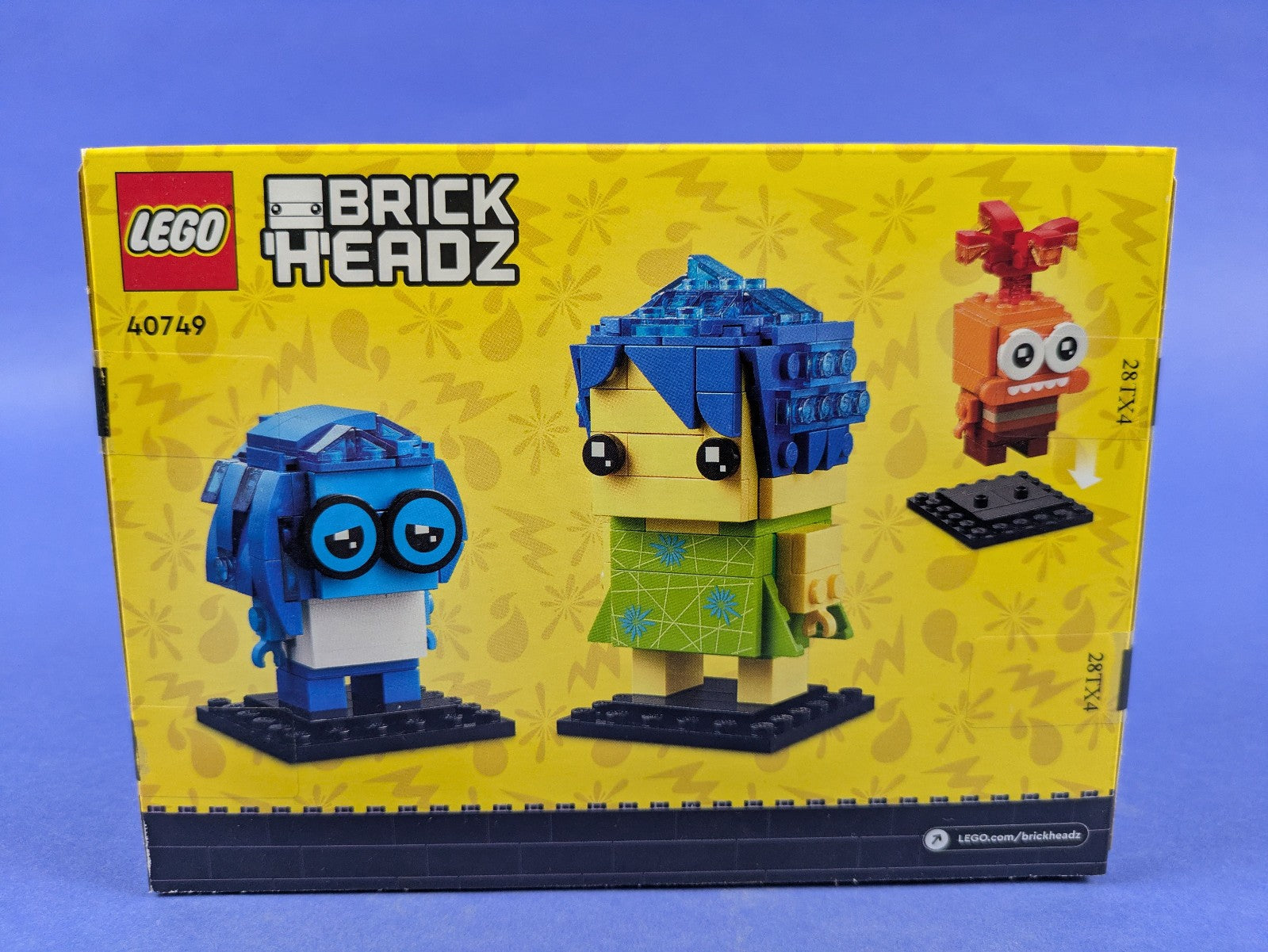 Lego BrickHeadz: Disney: Inside Out 2: Joy, Sadness & Anxiety 40749 BRAND NEW