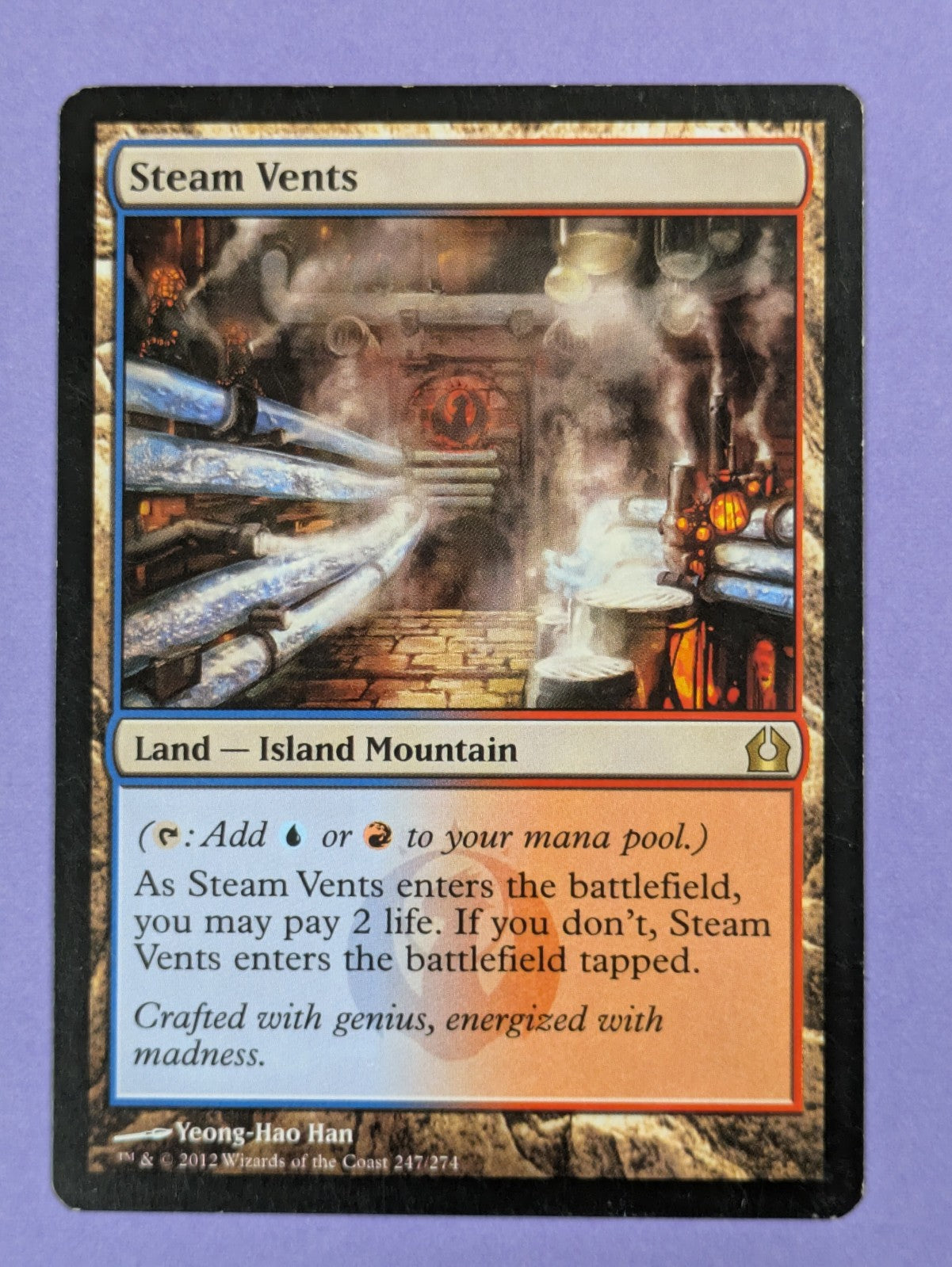MTG Magic: Return to Ravnica: Steam Vents #247/274 Rare - LP