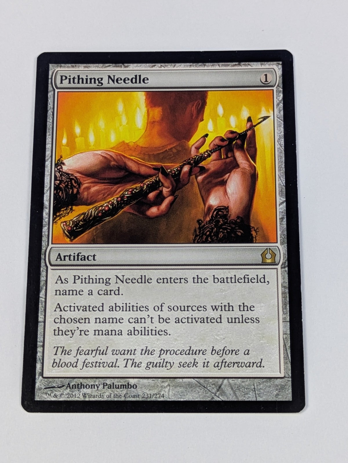 MTG Magic: Return to Ravnica: Pithing Needle #231/274 Rare - LP