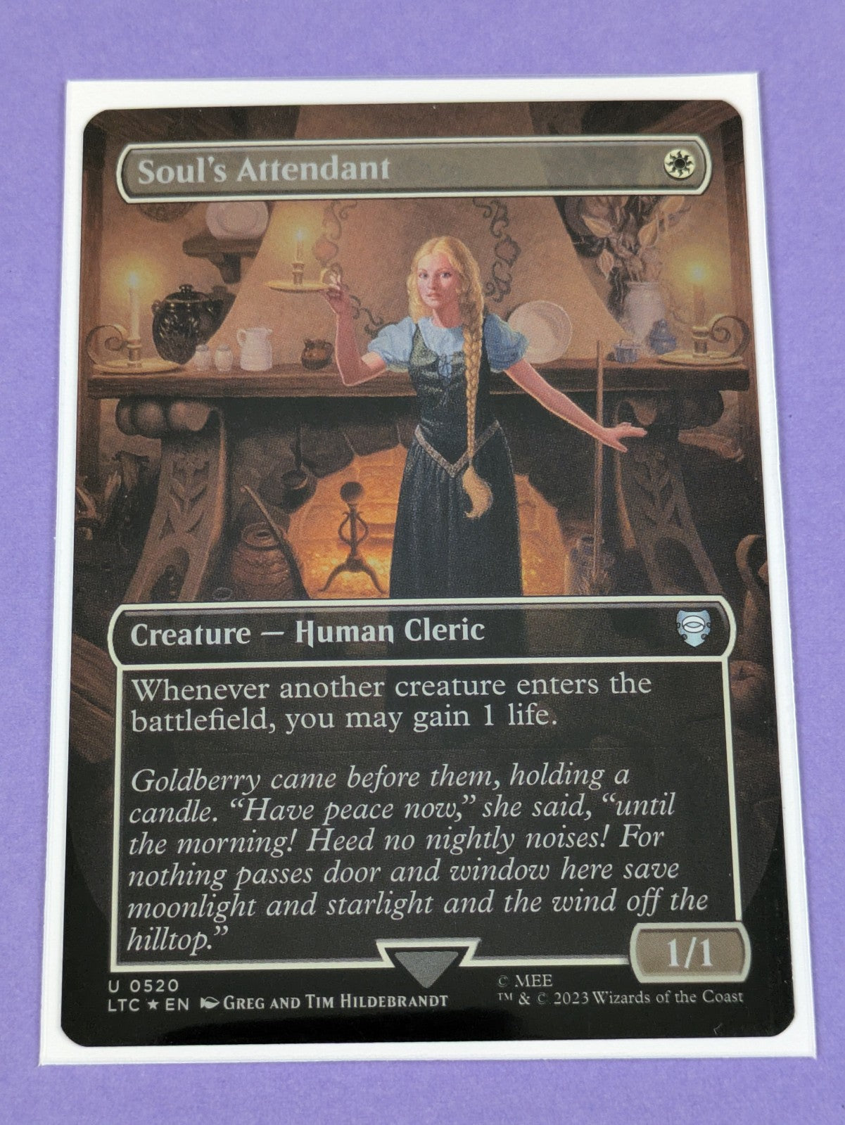 MTG: The Lord of the Rings: Soul's Attendant Borderless Foil #0520 Uncommon - NM
