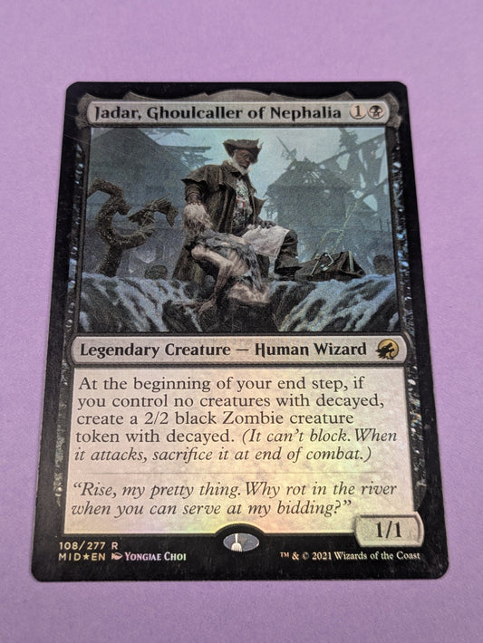 MTG: Innistrad: Midnight: Jadar, Ghoulcaller of Nephalia Foil #108/277 Rare - NM