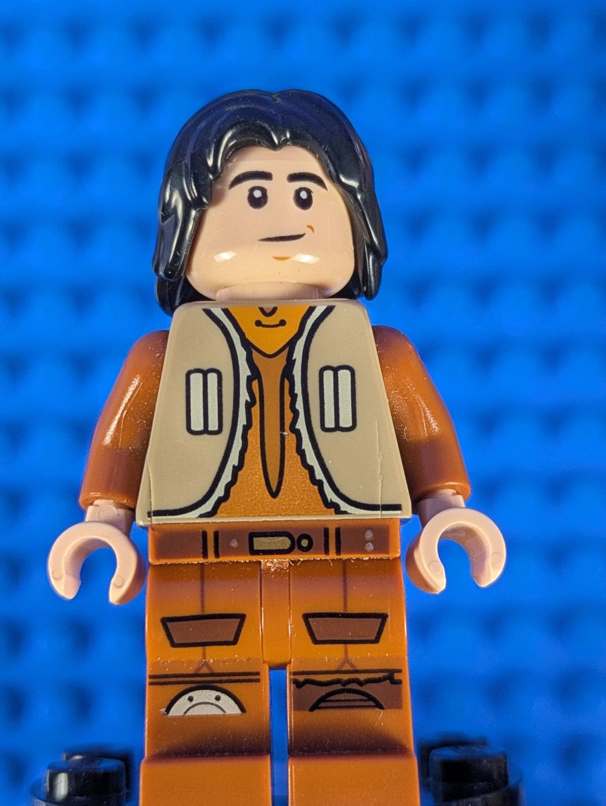 Lego Star Wars: Ezra Bridger - Dark Tan Vest, Hair sw0574 Sets 75090, 75158