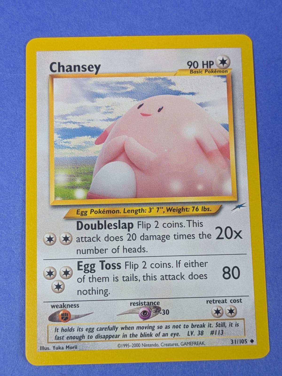 Chansey - 31/105 - Uncommon - Unlimited Neo Destiny - Pokemon Card - NM