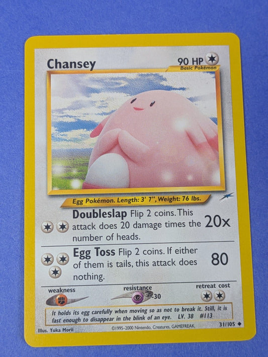 Chansey - 31/105 - Uncommon - Unlimited Neo Destiny - Pokemon Card - NM
