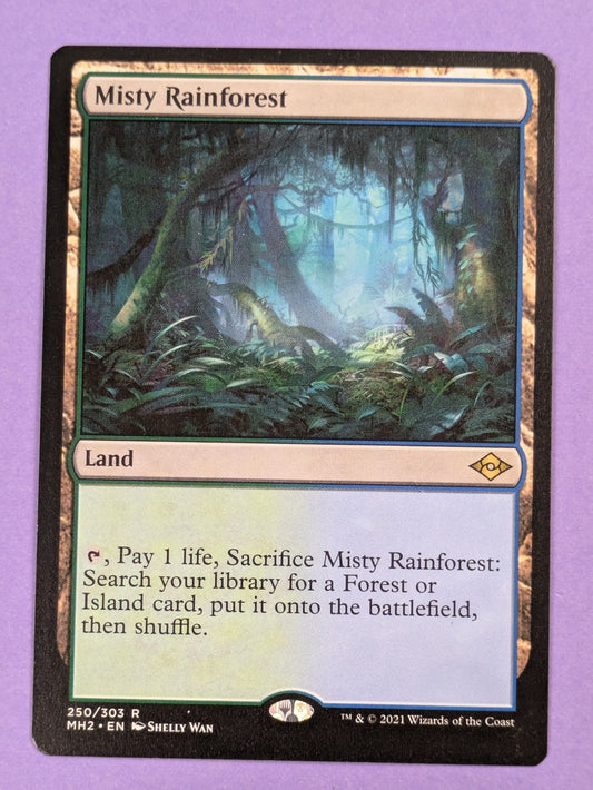 MTG Magic The Gathering: Modern Horizons 2: Misty Rainforest #250/303 Rare - NM