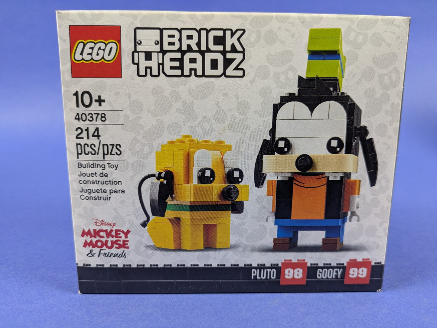 Lego BrickHeadz: Disney: Mickey and Friends: Pluto & Goofy Set 40378 BRAND NEW
