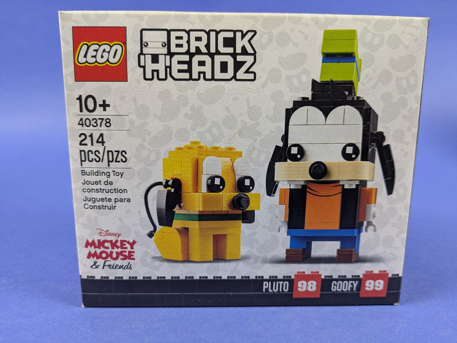 Lego BrickHeadz: Disney: Mickey and Friends: Pluto & Goofy Set 40378 BRAND NEW