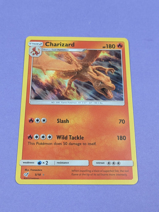 Charizard - 5/18 - Rare Holo Detective Pikachu - Pokemon Card - NM