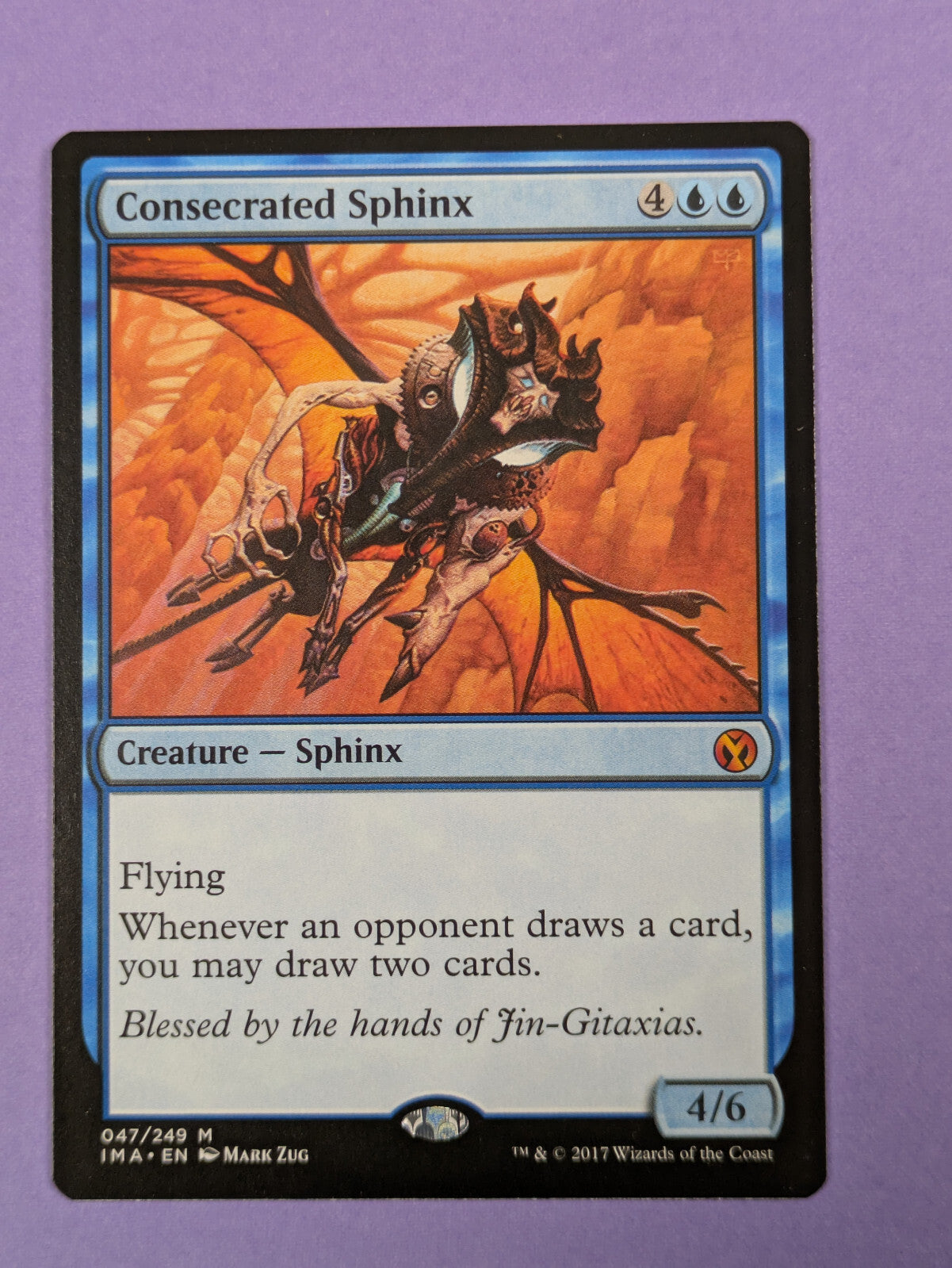 MTG Magic The Gathering: Iconic Masters: Consecrated Sphinx Mythic #076/249 - NM