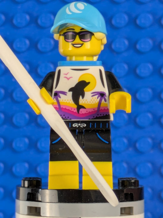 Lego Collectible Minifigures: Series 21: Paddle Surfer col374 Set col21-1