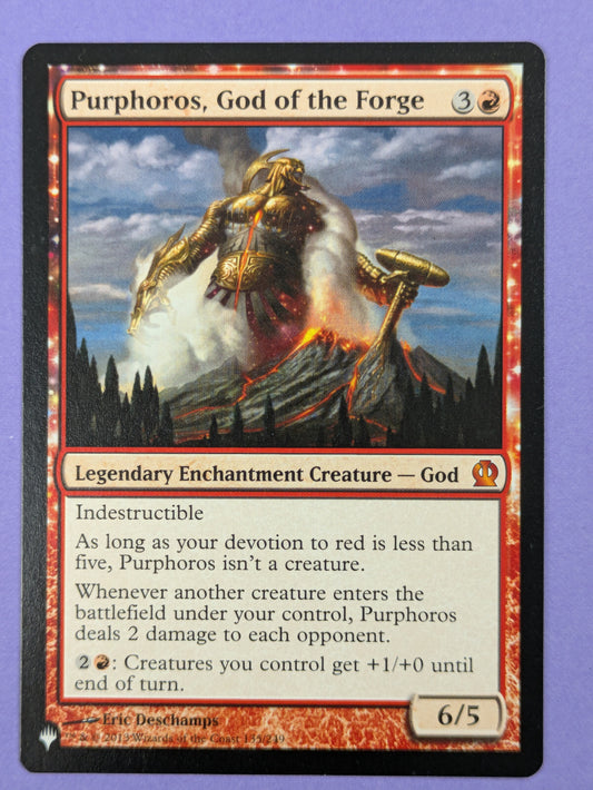 MTG Magic: The List: Purphoros, God of the Forge - Reprint #135/249 Mythic - NM