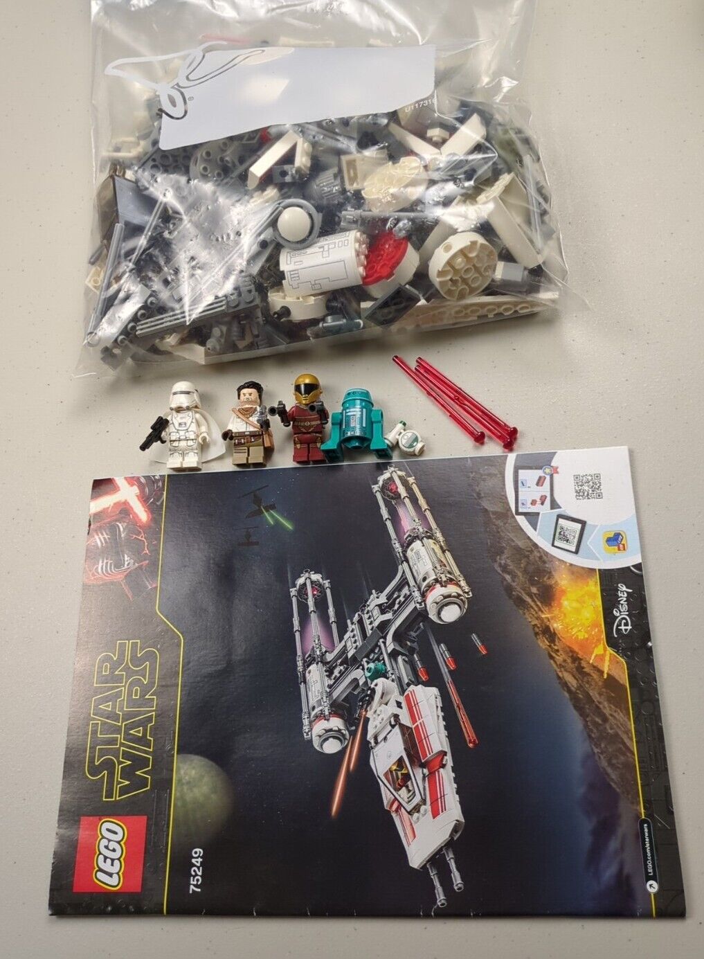 Lego Star Wars: Resistance Y-Wing Starfighter Set 75249 Complete w Instructions