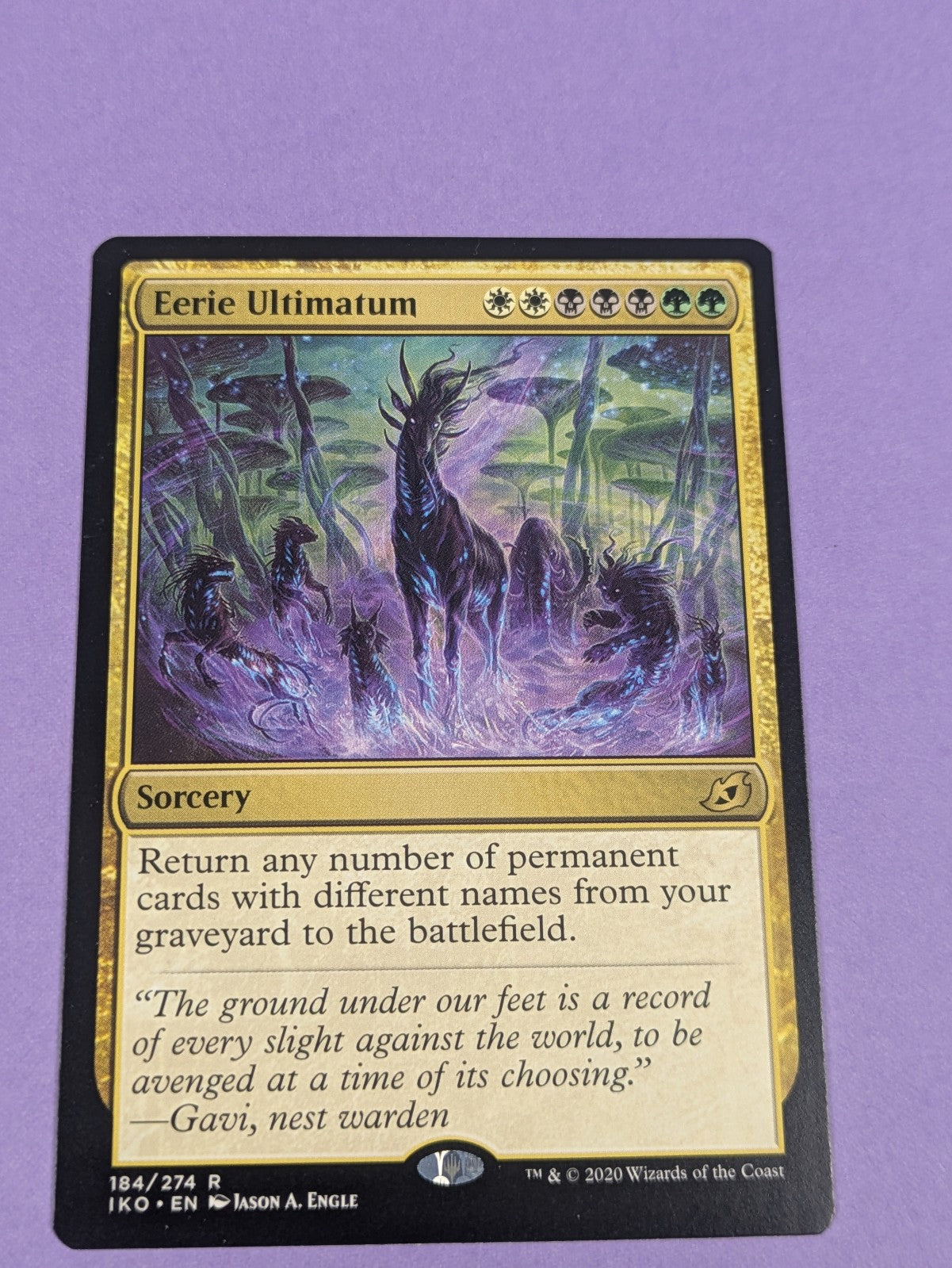 MTG Magic: Ikoria: Lair of Behemoths: Eerie Ultimatum #184/274 Rare - NM