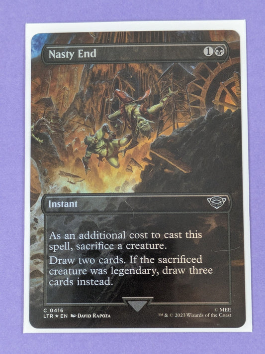 MTG: The Lord of the Rings: Nasty End Borderless #0416 Common - NM