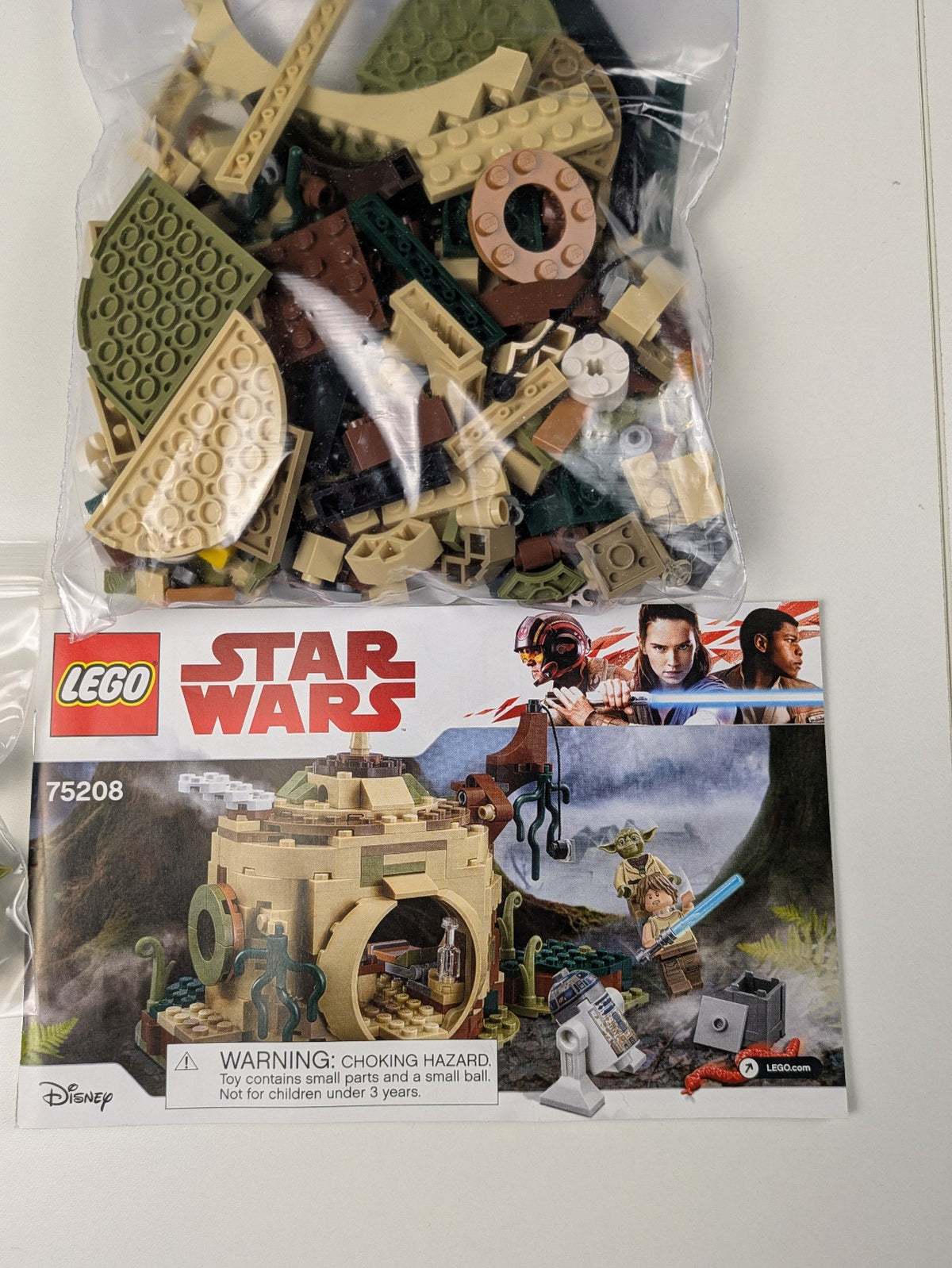 LEGO Star Wars Yoda's Hut 75208 Complete Set Pre-Owned