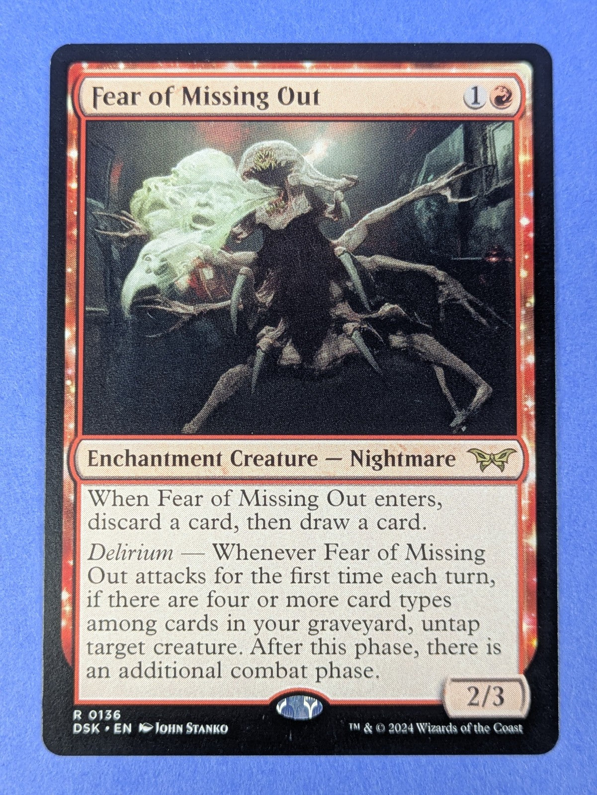 MTG: Duskmourn: House of Horror: Fear of Missing Out #0136 Rare - NM