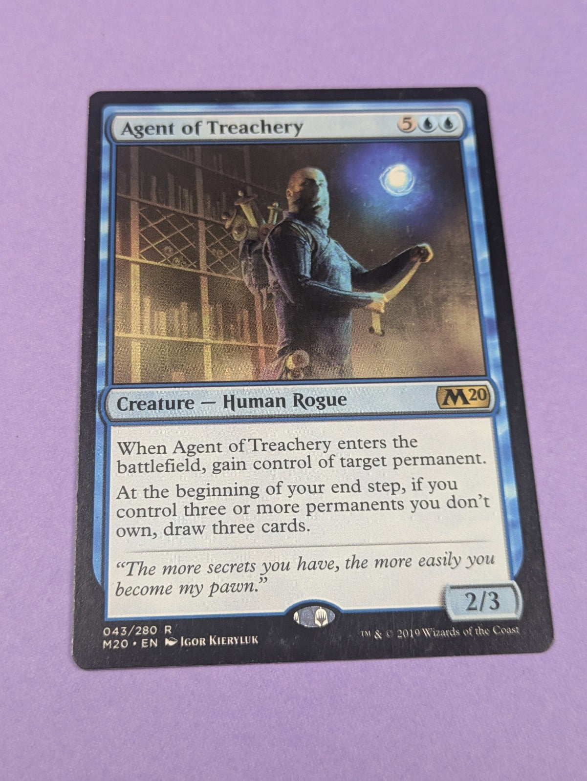 MTG Magic: Core Set 2020: Agent of Treachery #043/280 Rare - LP